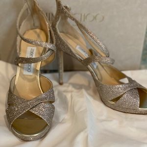 Jimmy Choo Lorina 100 Sandal Heels (Wedding shoes)